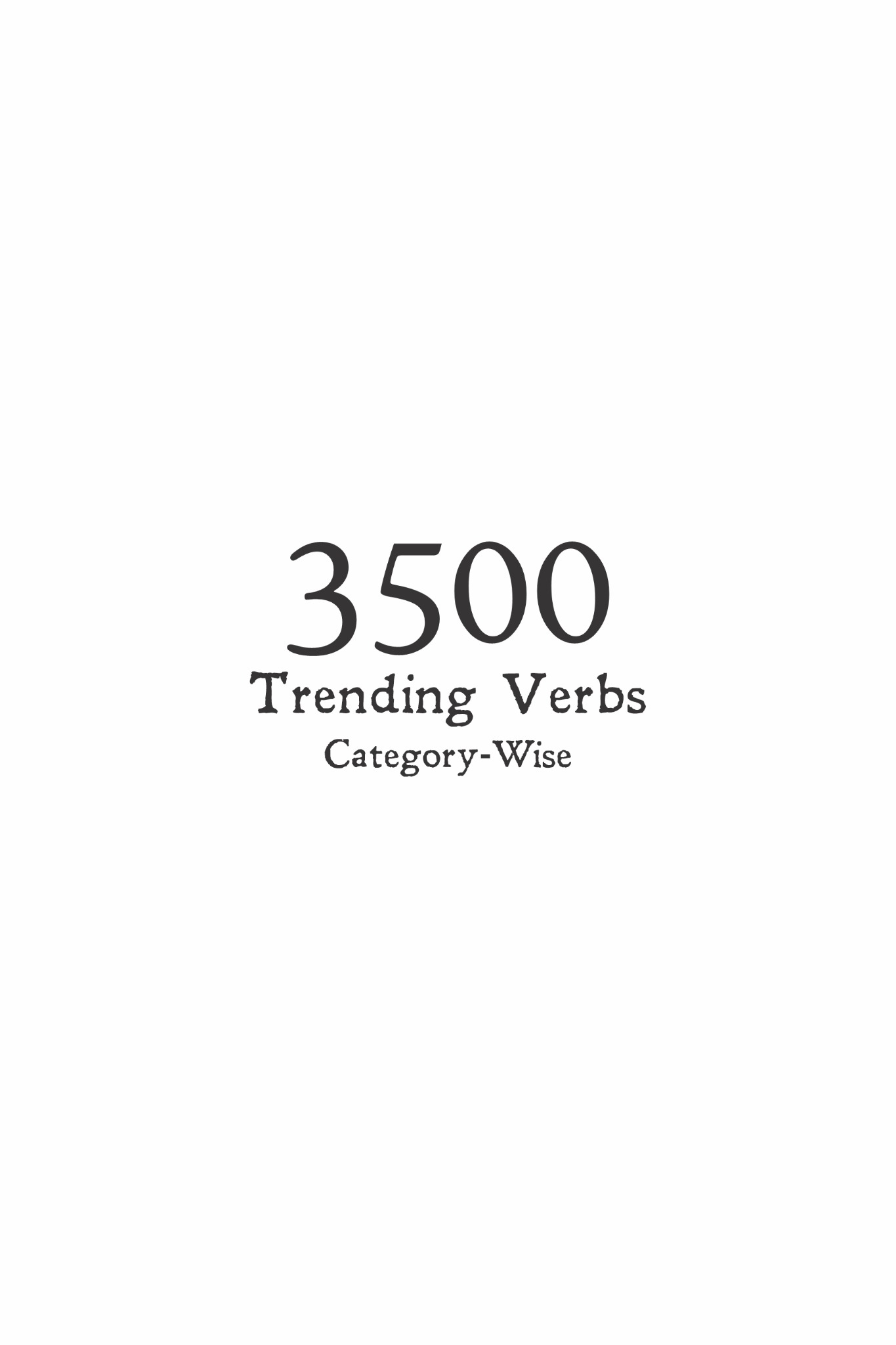 DOUBT IS OUT sample page: 3500 Verbs — Introduction